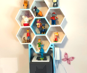 Wandregal "Honeycomb" 7er Set "Ice Queen"