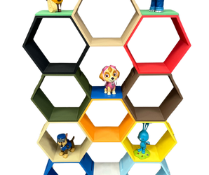 Wandregal "Honeycomb" 11er Set "Rainbow"