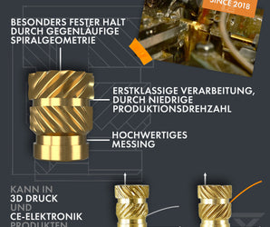 Ruthex Gewindeeinsätze-Sets M2, M3, M4, M5, M6, M8