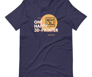 *ONE HAPPY 3D-PRINTER* T-Shirt (unisex)